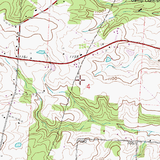 Topographic Map of Hill Grove School (historical), OH