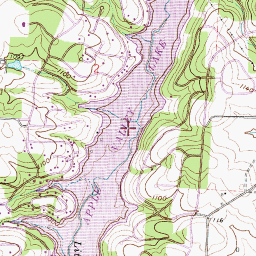 Topographic Map of Berry School (historical), OH