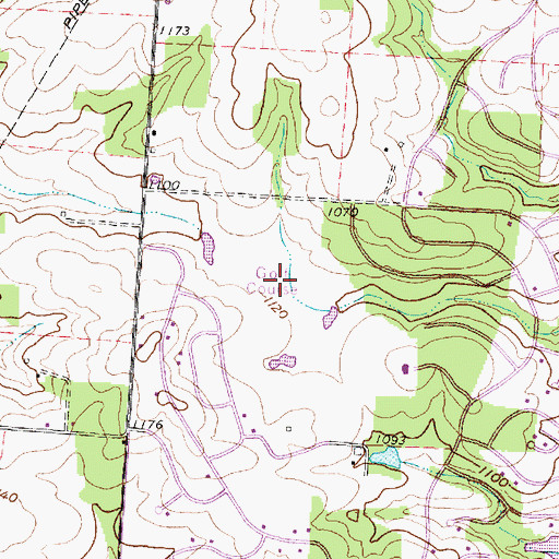 Topographic Map of Apple Valley Golf Course, OH