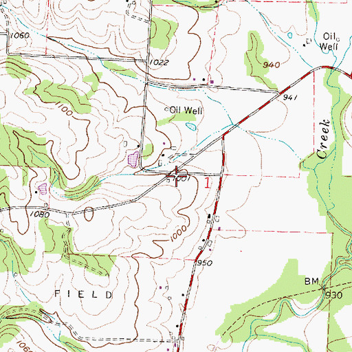 Topographic Map of Union School (historical), OH