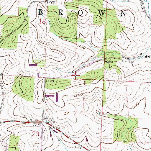 Topographic Map of Wildcat School (historical), OH