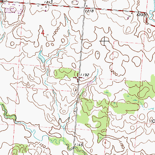 Topographic Map of Woodland Hall School (historical), OH