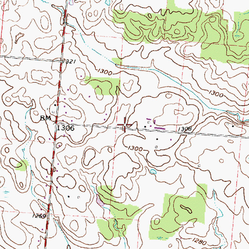 Topographic Map of Lyal School (historical), OH