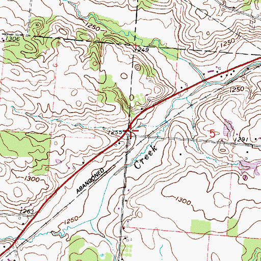 Topographic Map of Updike School (historical), OH