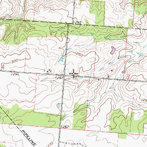 Topographic Map of Bishop School (historical), OH