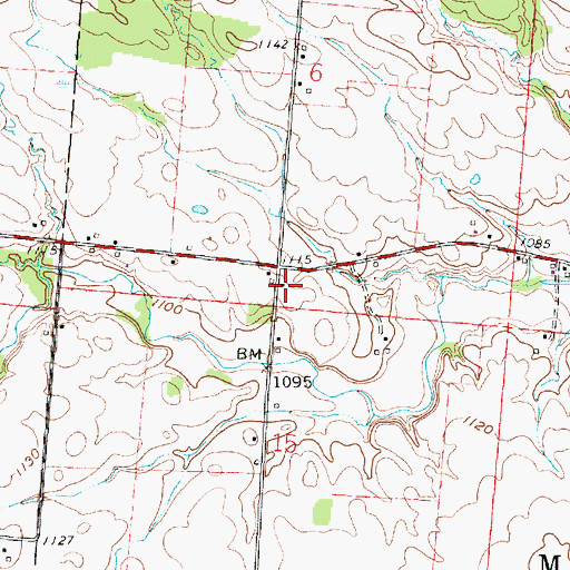 Topographic Map of Splinterville School (historical), OH