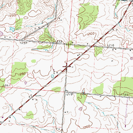 Topographic Map of Camp School (historical), OH
