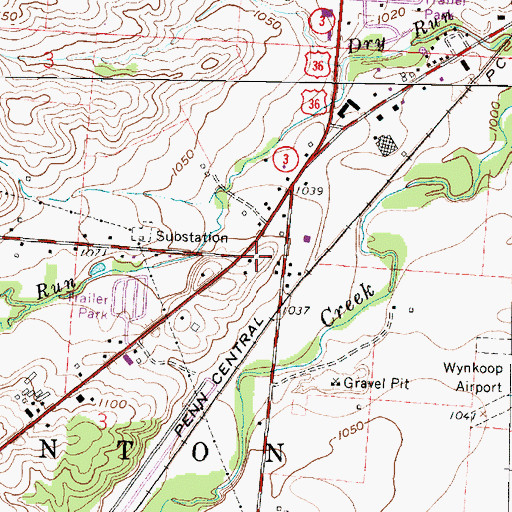 Topographic Map of Prospect School (historical), OH