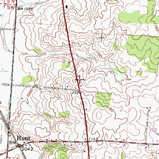 Topographic Map of Coon Hill School (historical), OH