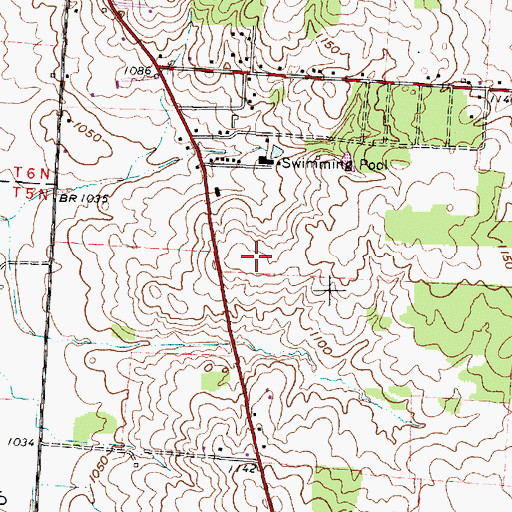 Topographic Map of Irish Hills Golf Course, OH