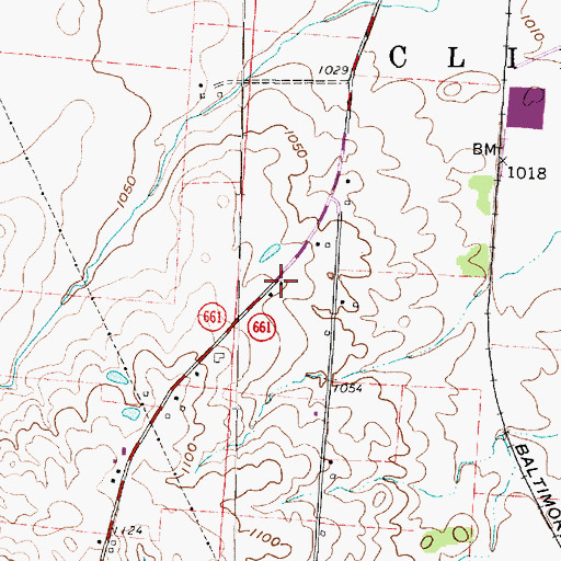 Topographic Map of Columbia School (historical), OH