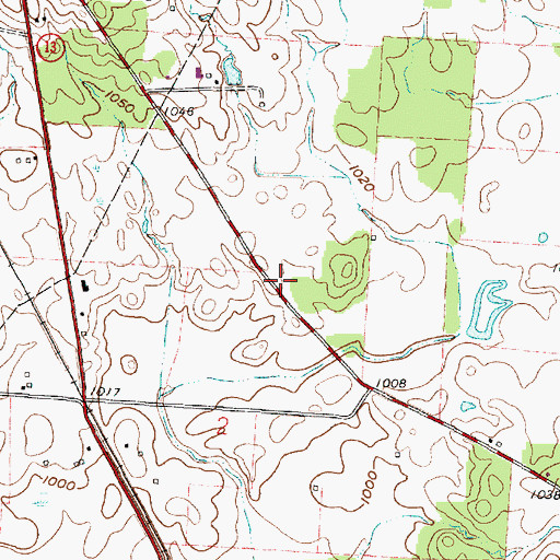 Topographic Map of Muckshaw School (historical), OH