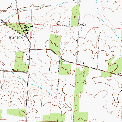 Topographic Map of School Number 6 (historical), OH