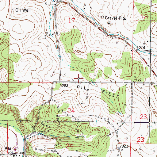 Topographic Map of Mount Zion School (historical), OH