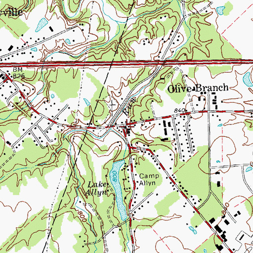 Topographic Map of Lord of Peace Episcopal Church, OH