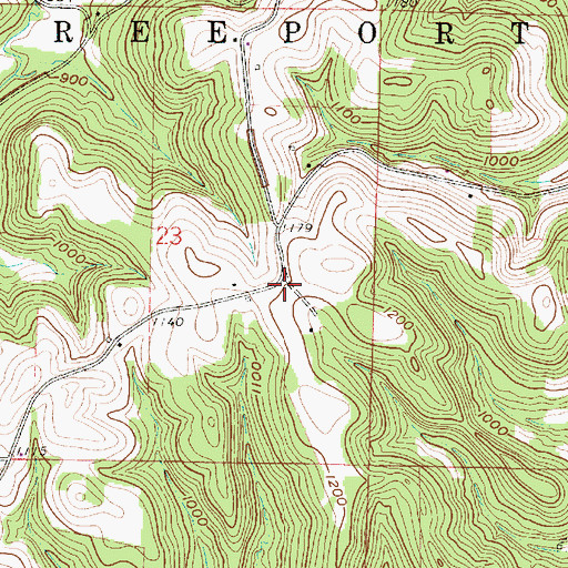 Topographic Map of Dry Ridge School (historical), OH