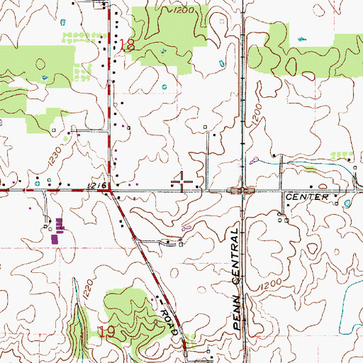 Topographic Map of Prospect Hill School (historical), OH