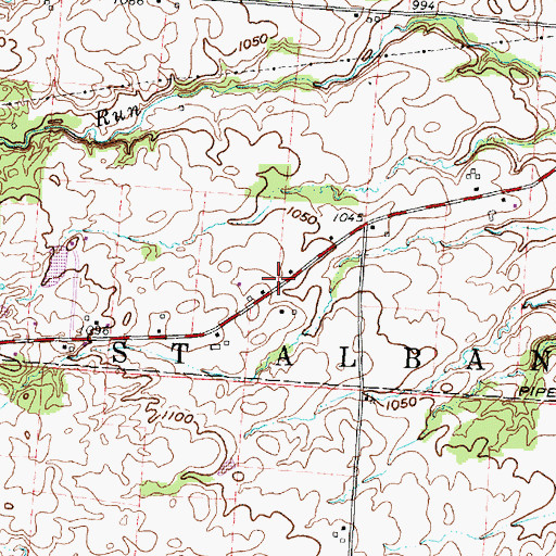 Topographic Map of Miley School (historical), OH