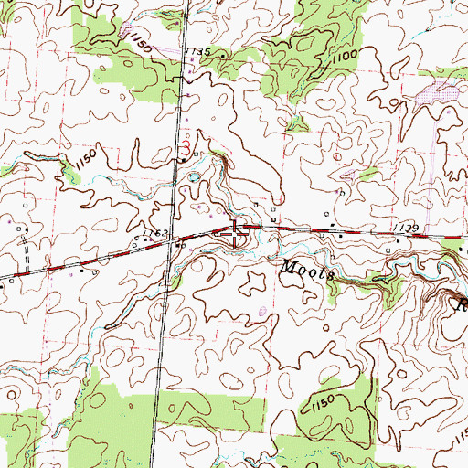 Topographic Map of Parker School (historical), OH