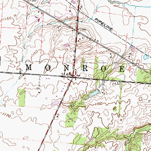 Topographic Map of Eden Church (historical), OH