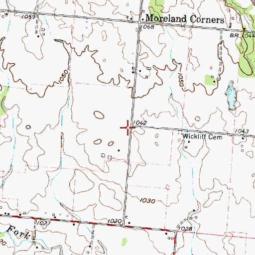 Topographic Map of Robinette School (historical), OH