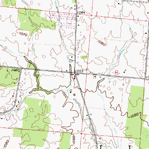 Topographic Map of Green School (historical), OH