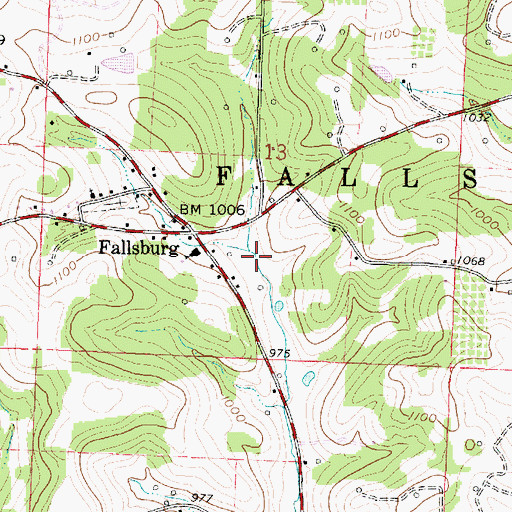 Topographic Map of Holmes Mill (historical), OH