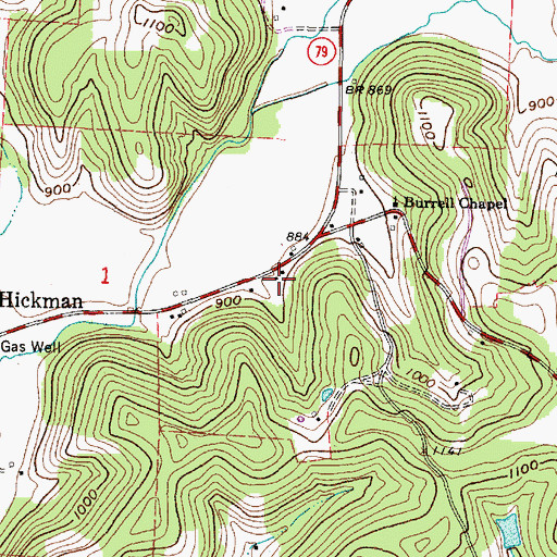 Topographic Map of Langley School (historical), OH