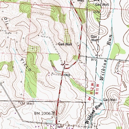 Topographic Map of Lock School (historical), OH