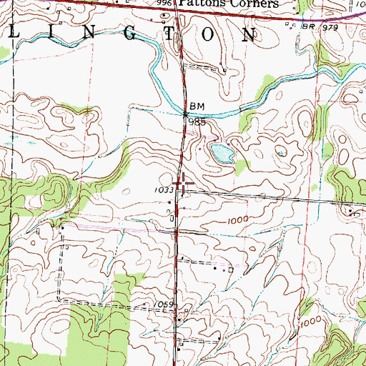 Topographic Map of Union School (historical), OH