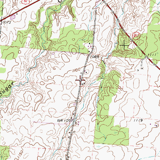 Topographic Map of Lafayette School (historical), OH