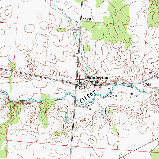 Topographic Map of Fairview School (historical), OH