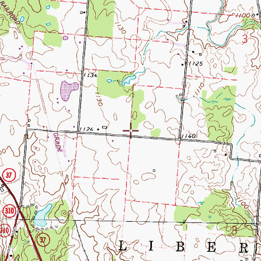 Topographic Map of Foster School (historical), OH