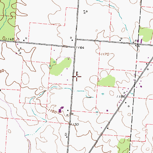 Topographic Map of Bluejay School (historical), OH