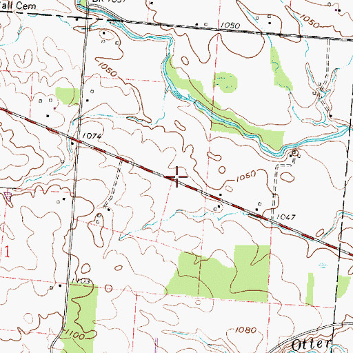 Topographic Map of Licking School (historical), OH