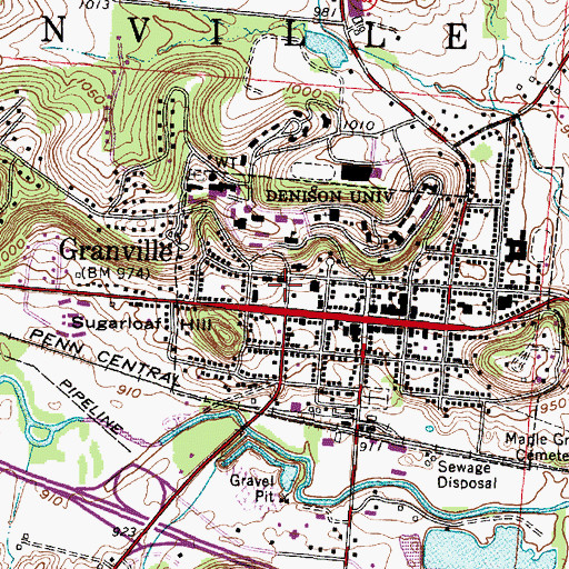 Topographic Map of Young Ladies Institute (historical), OH