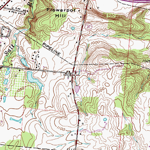 Topographic Map of Howe School (historical), OH