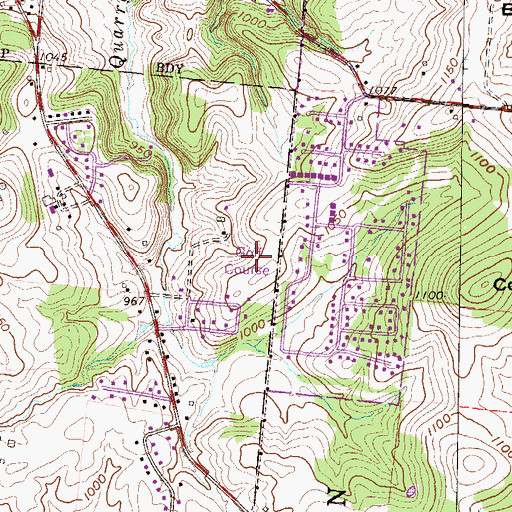 Topographic Map of Forest Hills Golf Club, OH