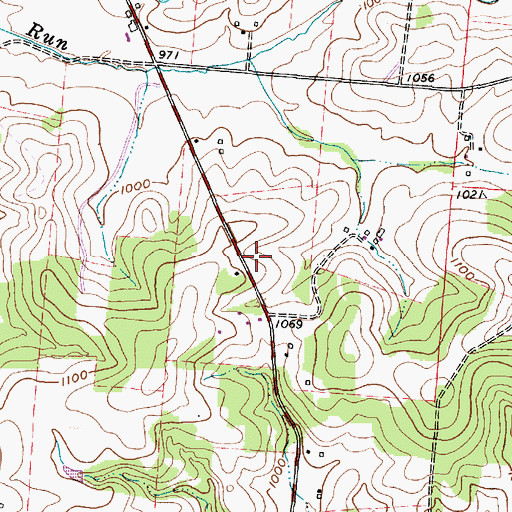 Topographic Map of Prairie Valley Farm (historical), OH
