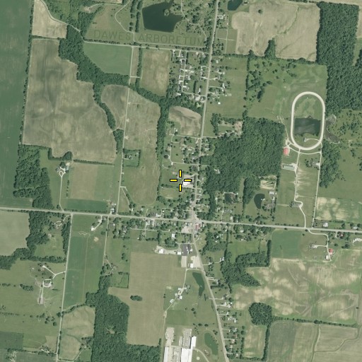 Aerial/Satellite Image of Jacksontown Elementary School, OH