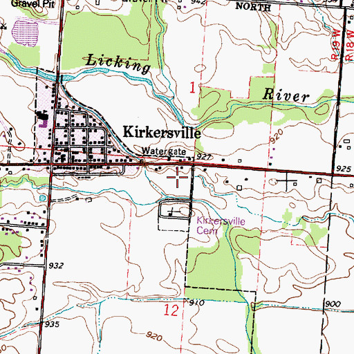 Topographic Map of Shaler Mill (historical), OH