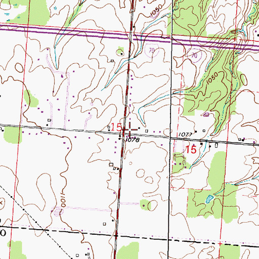 Topographic Map of Mount Pleasant Church (historical), OH