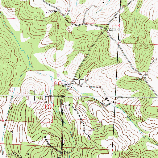 Topographic Map of Hillery School (historical), OH