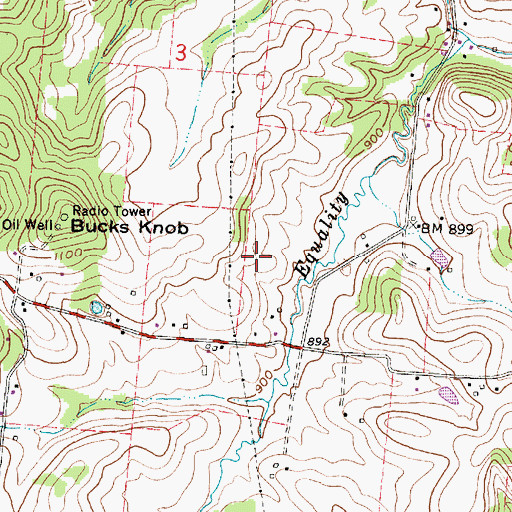 Topographic Map of Lehigh Farm (historical), OH