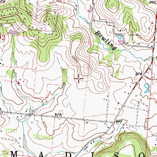 Topographic Map of Willow Dale Farm (historical), OH