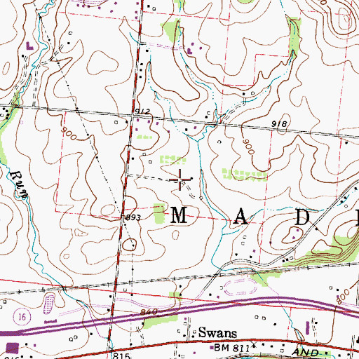 Topographic Map of Brooklyn Farm (historical), OH