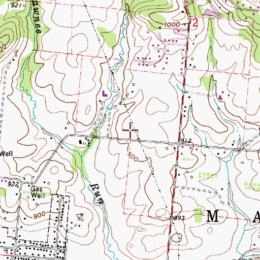 Topographic Map of Shawnee Run Farm (historical), OH