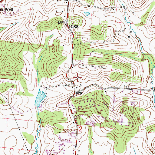 Topographic Map of Ironspring Farm (historical), OH