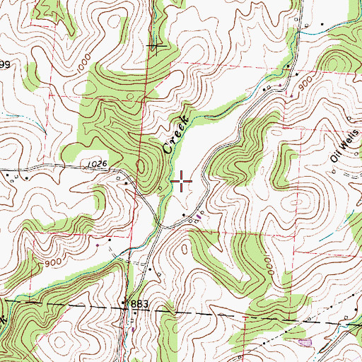Topographic Map of Cedar Grove Farm (historical), OH