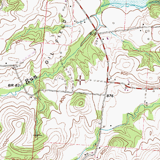 Topographic Map of Greenwood Farm (historical), OH